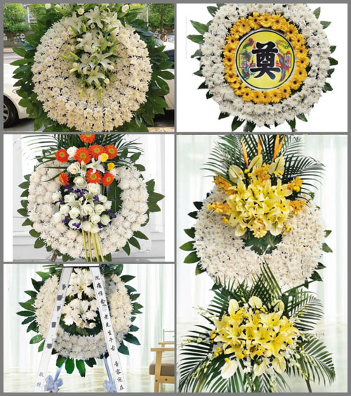 四川成都金堂县淮口镇长江村花圈速递